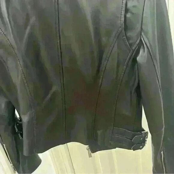 MICHAEL MICHAEL KORS Leather Moto Jacket - Picture 9 of 10